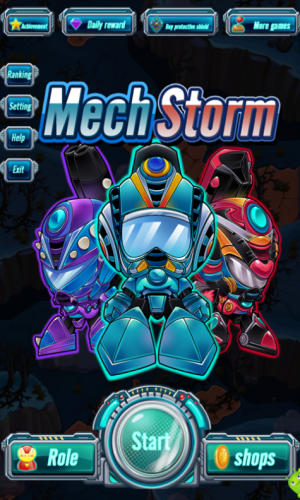 Mech Storm (App เกมส์หุ่นยนต์ยิงตะลุยน่านฟ้า) : 