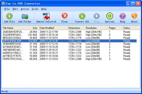 Fax to PDF Converter (โปรแกรมแปลงไฟล์ Fax เป็น PDF) : 