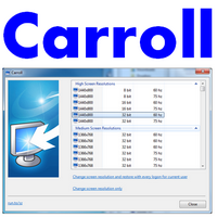 Carroll (โปรแกรม Carroll เปลี่ยนการตั้งค่าหน้าจอ ตามชื่อผู้ใช้งาน) : 