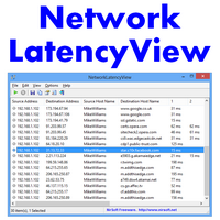NetworkLatencyView (จับเวลาแฝง Latency เก็บสถิติ การเชื่อมต่อ Server แต่ละครั้ง)