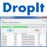DropIt (โปรแกรม DropIt จัดการไฟล์ แบบ ลากแล้ววาง ฟรี) : 
