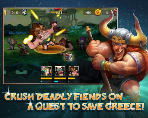 Gods Rush (App เกมส์ต่อสู้สงครามแห่งเทพเจ้ากรีก) : 