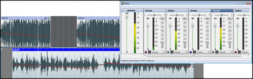 MixPad Multitrack Recording (โปรแกรมมิกซ์เพลง ปรับแต่งเสียงเพลง) : 