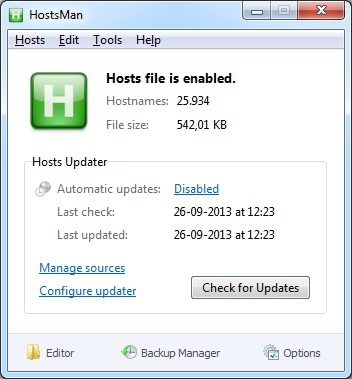 HostsMan (โปรแกรม HostsMan บล็อกเว็บไซต์ จัดการไฟล์ Host ฟรี) : 