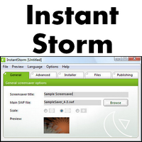 InstantStorm (โปรแกรมสร้าง Screen Saver พักหน้าจอ ฟรี)