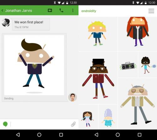 Androidify (App สร้าง Avatar หุ่นแอนดรอยด์) : 