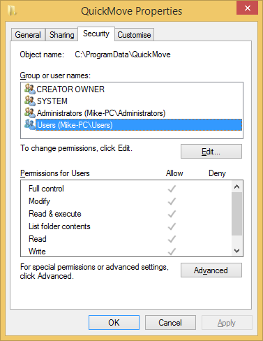 QuickMove (โปรแกรม QuickMove ย้ายโอนไฟล์และโฟลเดอร์ ฟรี) : 