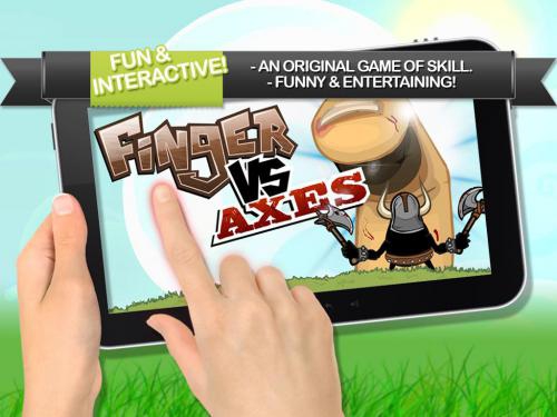 Finger VS Axes (App เกมส์ลากนิ้วต่อสู้) : 