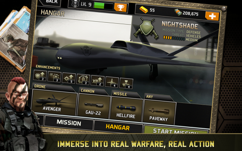 Drone Shadow Strike (App เกมส์ยิงจรวดมิสซาย) : 