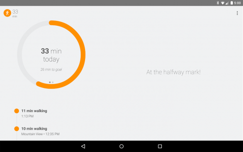 Google Fit (App บันทึกการเคลื่อนไหว) : 
