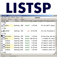Listsp (โปรแกรมดู Service และ Process การทำงานเครื่องคอมฯ) : 