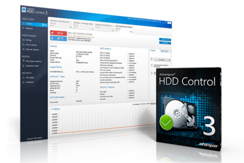 Ashampoo HDD Control (โปรแกรมดูแล เพิ่มประสิทธิภาพ HDD) : 