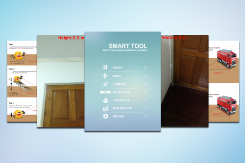 Smart Tool (App เครื่องมืออัจฉริยะ เข็มทิศ ตลับเมตร วัดพื้นที่ ฯลฯ) : 