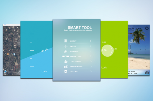 Smart Tool (App เครื่องมืออัจฉริยะ เข็มทิศ ตลับเมตร วัดพื้นที่ ฯลฯ) : 