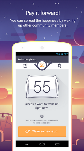 Wakie Social Alarm Clock (App นาฬิกาปลุกบนโซเชียล) : 
