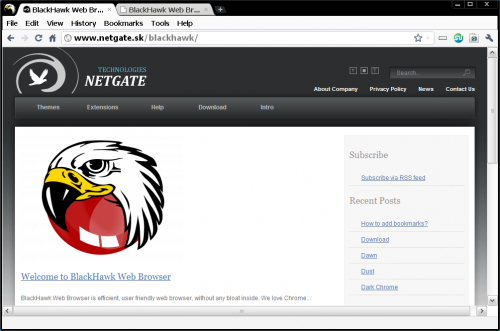 BlackHawk Web Browser : 