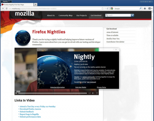 Mozilla Firefox Nightly (โปรแกรม Firefox อัพเดทล่าสุด ใหม่สดร้อนๆ) : 