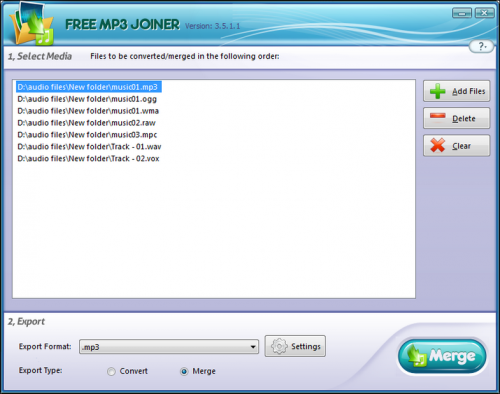Free MP3 Joiner (โปรแกรม MP3 Joiner รวมไฟล์ MP3 ใหญ่แค่ไหนก็ทำได้) : 