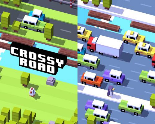 Crossy Road (App เกมส์ข้ามถนน) : 