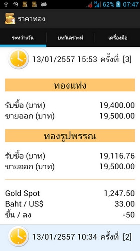 Thai Gold Price (App ราคาทอง) : 