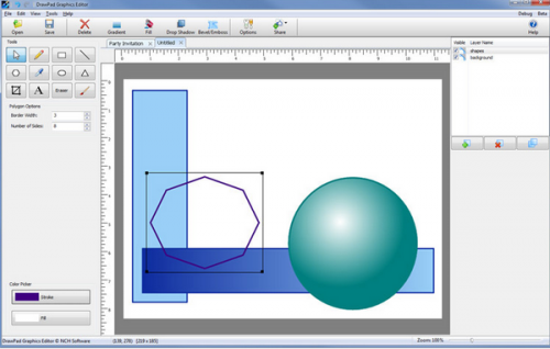DrawPad Graphics Editor (โปรแกรม วาดรูปกราฟฟิก อย่างง่าย) : 