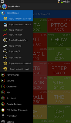 StockRadars (App ติดตามความเคลื่อนไหวของหุ้น) : 