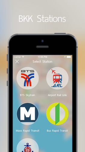BKK Stations (App ดูตำแหน่งสถานีรถไฟฟ้า MRT BTS AirportLink) : 