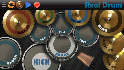 Real Drum (App เครื่องดนตรี กลองชุดเสียงแน่น ฟรี) : 