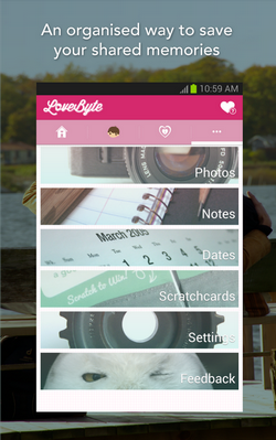 LoveByte for Couples in Love (App ไดอารี่คู่รักออนไลน์) : 