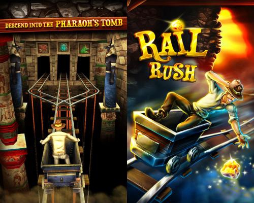 Rail Rush (App เกมส์ตามล่าสมบัติ) : 