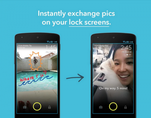 ScreenPop Lockscreen Messenger (App ส่งภาพไปหน้าจอเพื่อน) : 