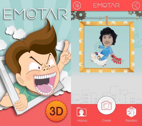 Emotar (App ใส่กรอบรูปหน้าตลก แต่งทรงผม แต่งหน้าตาได้) : 