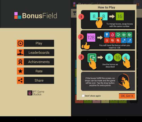 BonusField (App เกมส์ขยับบล็อก) : 