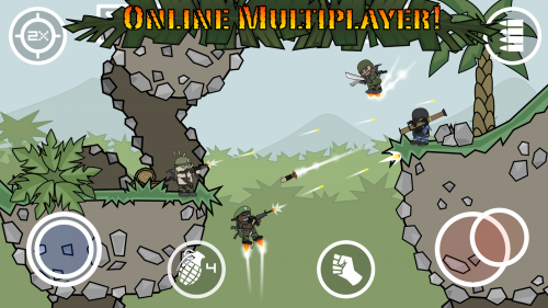 Doodle Army 2 (App เกมส์ยิงทหารจิ๋ว) : 