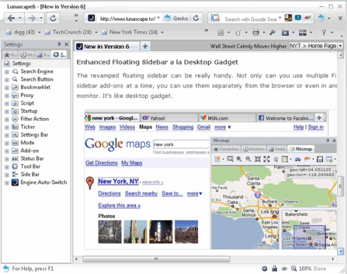 Lunascape Browser (รวมข้อดีของ เว็บเบราว์เซอร์ต่างๆ ไว้ที่นี่ตัวเดียว) : 
