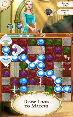 Cinderella Free Fall (App เกมส์ซินเดอเรลล่าเรียงเพชร) : 