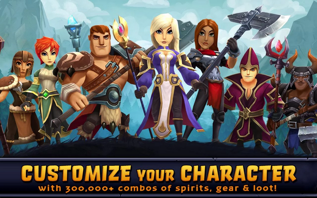 Spirit Lords (App เกมส์ผู้กล้าตะลุยดันเจี้ยนปีศาจ) : 
