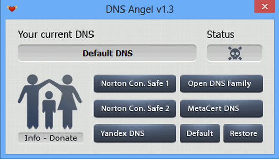 DNS Angel (โปรแกรม DNS Angel บล็อกเว็บไซต์) : 