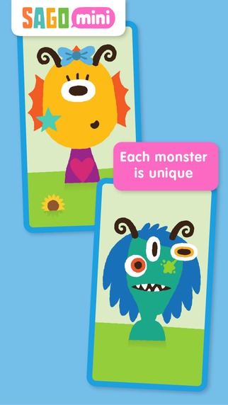 Sago Mini Monsters (App เกมส์เลี้ยงมอนสเตอร์น่ารัก) : 