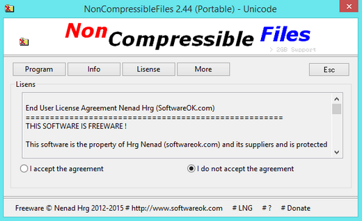 free instals NonCompressibleFiles 4.66
