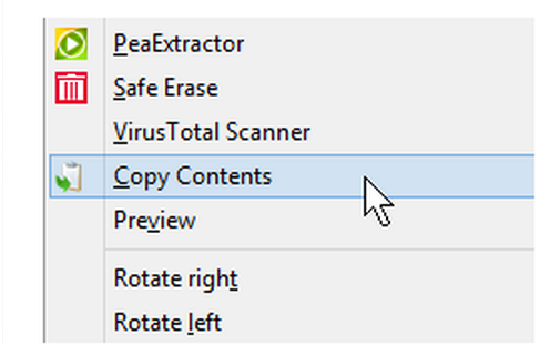 Copy Contents (โปรแกรมก๊อปปี้ข้อความ รูปภาพ ลง Clipboard) : 