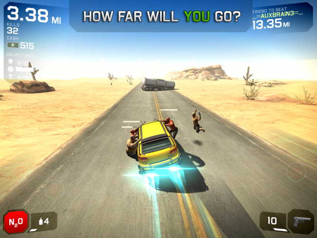 Zombie Highway 2 (App เกมส์ขับรถชิ่งซอมบี้) : 