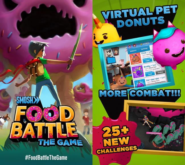 Food Battle (App เกมส์ต่อสู้อาหาร) : 