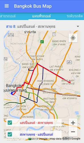 Bangkok Bus Map (App แผนที่รถเมล์) : 