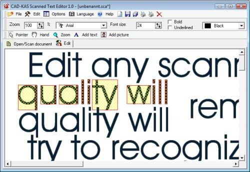 Scanned Text Editor (แก้ไขไฟล์เอกสารที่ถูกสแกนมา แบบเนียนๆ) : 