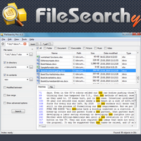 FileSearchy (โปรแกรม FileSearchy ค้นหาไฟล์ โฟลเดอร์ ละเอียดมาก)
