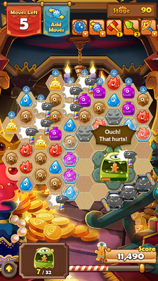 Monster Busters Hexa Blast (App เกมส์เรียงเพชร) : 