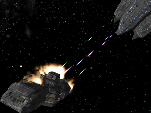 Space Combat (เกมส์ Space Comba ขับยานอวกาศ โจมตีคู่ต่อสู้) : 