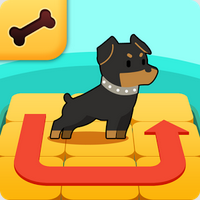 Puppy Flow Mania (App เกมส์ Puppy Flow Mania นำทางน้องหมาหาของกิน) : 