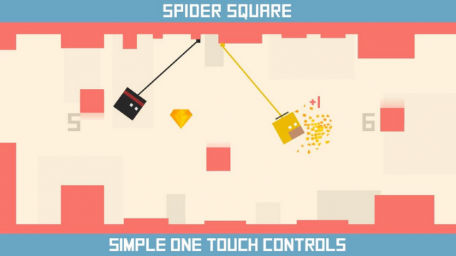 Spider Square (App เกมส์แมงมุมสี่เหลี่ยมห้อยโหน) : 